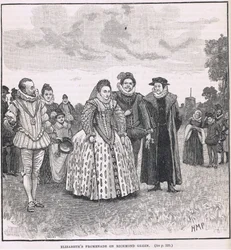 La passeggiata di Elisabetta a Richmond Green 1603